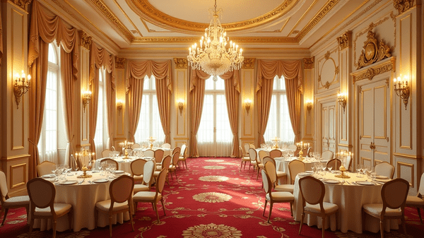 Ylellinen häävastaanotto Hotel Kämpin juhlavassa salissa